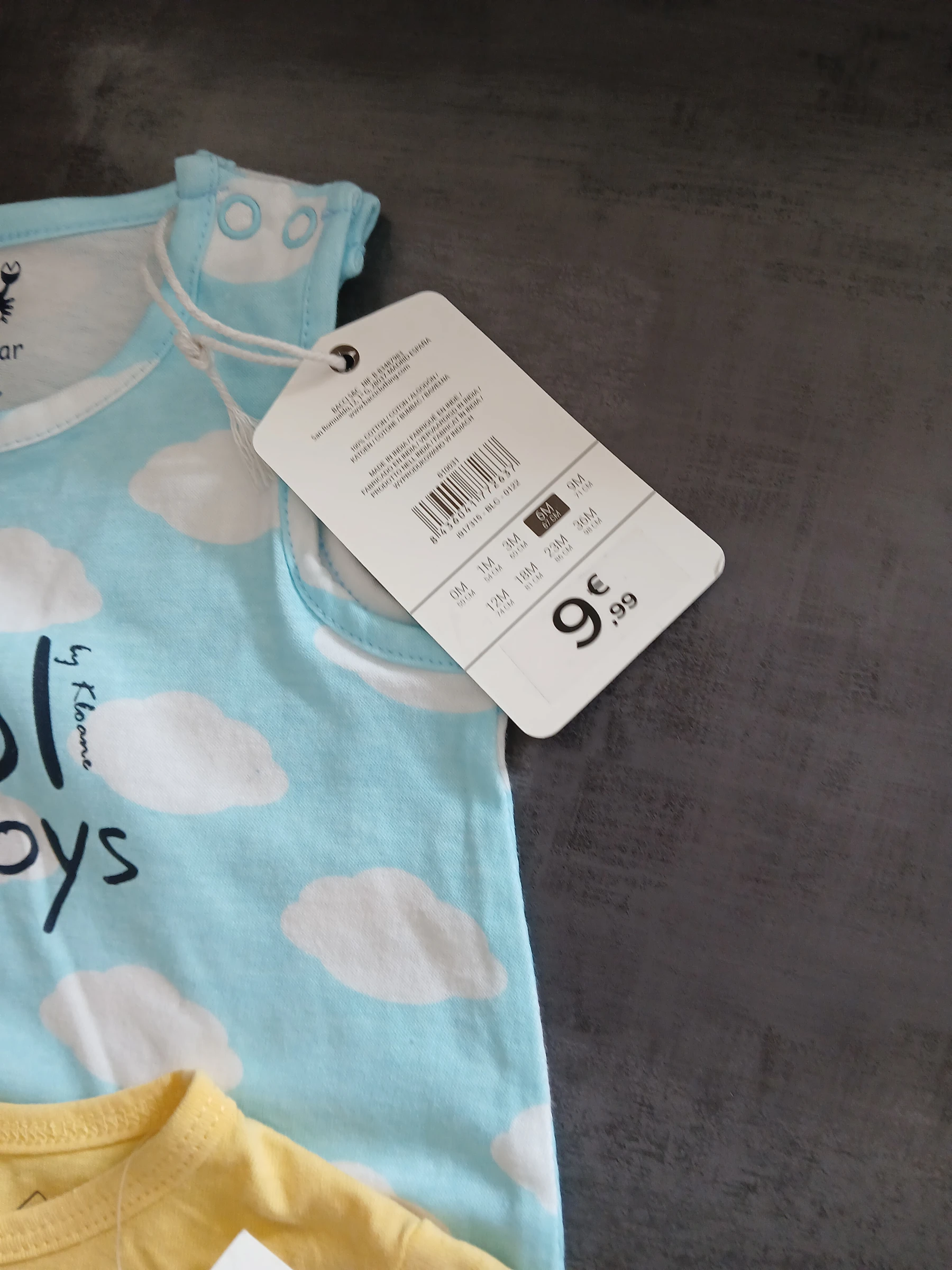 Lote de 2 macacões combinados para menino 67 cm 6 meses – photo 4